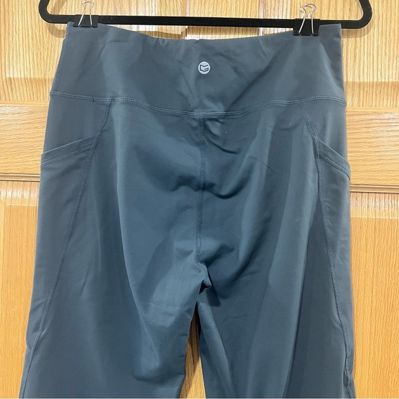 Women’s Dark Gray Wide-Leg Athletic or Lounge Pants with Side Pockets - Picture 4 of 7